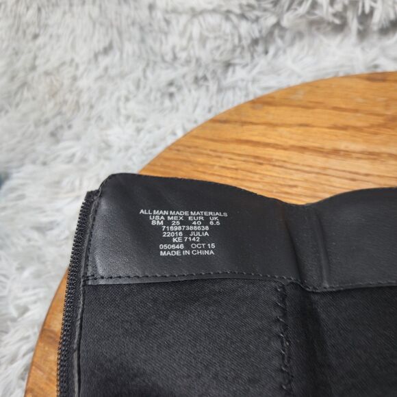 Wear Ever Julia Womens Size 8M Retro Cute Black Knee High/Calf Zip Up Boots - Picture 8 of 10